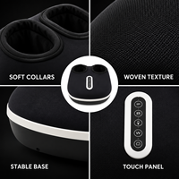 Appareil de massage des pieds Shiatsu portable, machine électrique à rouleaux pour les jambes et les mollets avec chaleur infrarouge, vibrations et compression d'air chauffante