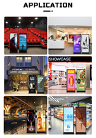 CH 70 \ "75 pulgadas Pantalla Completa quiosco Vertical señalización Digital pantalla de publicidad interior para tiendas minoristas de pie