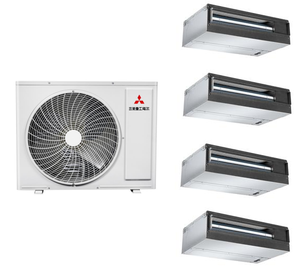 Climatisation centrale <span class=keywords><strong>multi</strong></span>-<span class=keywords><strong>split</strong></span> pour toiture résidentielle 220V R410A Moteur DC Débit d'air élevé Pompe à économie d'énergie <span class=keywords><strong>Mitsubishi</strong></span> Electric - Product Image 6