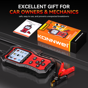 Testeur de batterie et de relais <span class=keywords><strong>2</strong></span>-en-1 KONNWEI KW371 pour batteries au plomb-acide, AGM, GEL, EFB, lithium, relais <span class=keywords><strong>4</strong></span> broches et 5 broches 12V 24V - Product Image 6