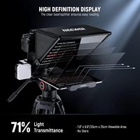 Téléprompteur NEEWER X14 III Avec Télécommande RT113/Contrôle par Application Inclinaison à 45 Degrés Séparateur de Faisceau 14" Cadre Entièrement Métallique Support de Caméra Amélioré