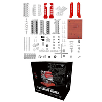 Kit de construction mécanique DIY TECHING DM108 à l'échelle 1:10, moteur V12, modèle en métal