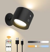 Lampu Dinding Magnetik LED Modern dengan Sensor Tubuh, Sentuh, USB Rechargeable untuk Kamar Tidur di Rumah