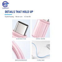 Câble USB C vers USB C 100W PD à charge rapide, avec puce E-Marker, en silicone tressé, câble de données Type C 480 Mbps pour ordinateur portable et téléphone, 1m 1.5m