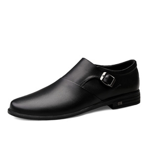 Chaussures en cuir de luxe haut de gamme pour hommes, style britannique, bout blanc, respirantes, légères, antidérapantes, à lacets, pour le bureau et la carrière - Product Image 1