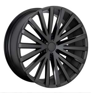 Novo <span class=keywords><strong>22</strong></span> 24 Polegada Liga de Alumínio Fundição Rodas Carro 6x114.3 6x139.7 Jantes para SUV/caminhão acabamento preto navio pronto - Product Image 5