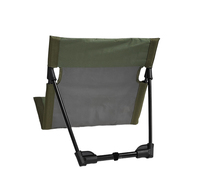 Chaise de plage pliable d'extérieur, tapis de camping compact pour la randonnée et le pique-nique avec dossier
