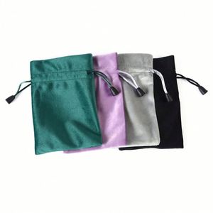 Wholesale Jewelry Gifts Wedding Festival Double-Sided Sewing Small Size Velvet <b>Drawstring</b> <b>Pouch</b> Bag - Product Image 3