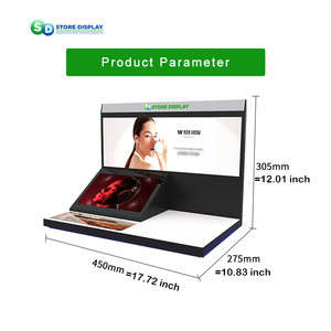 10.1 Inch LCD Interactive Promoting System <b>Acrylic</b> <b>Display</b> <b>Stand</b> Built in Trigger Sensor Exhibition Trade Show <b>Display</b> showcase - Product Image 2