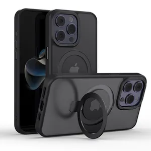 Couverture magnétique en gros avec support invisible aimant mince antichoc pour <span class=keywords><strong>iphone</strong></span> 14 pro max étui avec support 15 étui mobile - Product Image 1