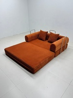 Modulares Ecksofa-Set, Mehrzweck-Kleines Schlafsofa, Komprimiertes Stoff-Sitzsacksofa für Wohnzimmer