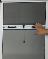 Rouleau de contrôle de positionnement de corde l'écran de fenêtre de mouche réglable avec le filet purifie l'air