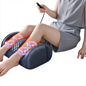Masseur de jambes transfrontalier domestique automatique pour mollets et pieds, avec compression chaude, pétrissage, réflexologie complète des jambes et contrôle de la minuterie - Product Image 1