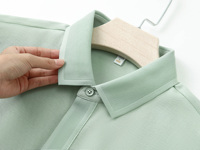 Polo homme infroissable et très élastique, couleur unie, patte de boutonnage, impression personnalisée OEM pour affaires et sorties décontractées