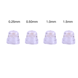 0,25 0,5 1,0 1,5 mm Micro-infusion en or 24 carats Microneedling 20 aiguilles Remplacement de la tête de tampon Hydra Pointe d'application de sérum OEM - Product Image 1