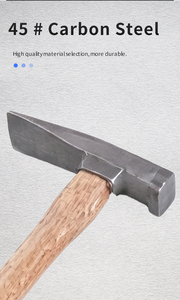 Martillo Industrial de Acero de Alta Resistencia con Cabeza Cuadrada y Mango de Madera para Cerrajeros y Carpinteros (Personalizable OEM) - Product Image 4