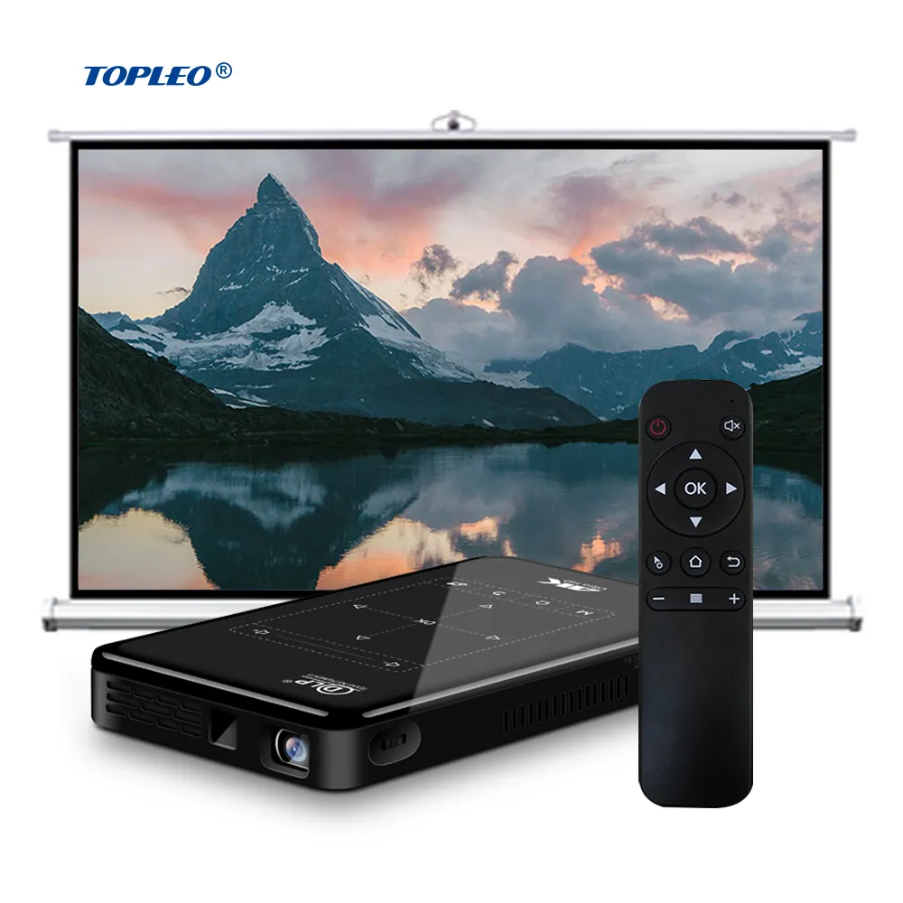 Мини Портативный лучевой проектор, наслаждайтесь большим экраном для ПК, Android и смартфонов Apple