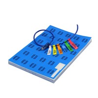 Étiquette de câble de Type P colorée, étanche, ligne électrique réseau, autocollant de câble a4, étiquette de câble en forme de drapeau
