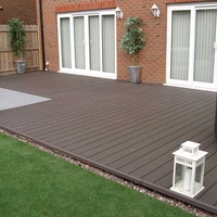 Dalles de terrasse en composite bois-plastique WPC à emboîtement pour extérieur, terrasse, balcon, jardin