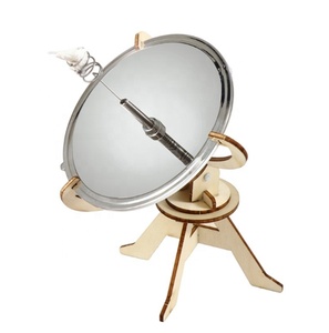 Modèle pédagogique d'allumeur solaire en bois (modèle de réchaud solaire) – Équipement de démonstration du principe de focalisation par miroir concave pour l'école primaire - Product Image 3