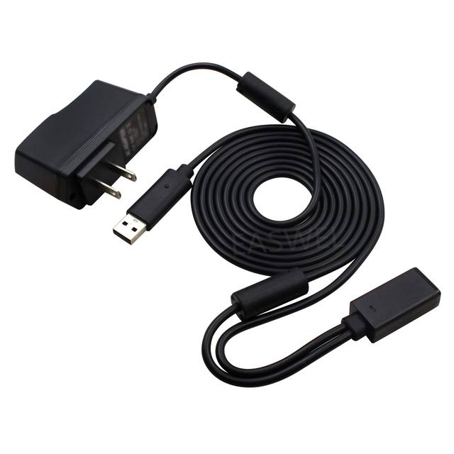General AC Adapter Power Supply USB Cable Cord for  XBOX360 Kinect Sensor