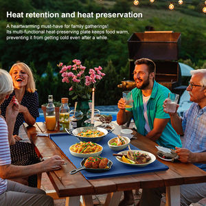 Foldable <b>Silicone</b> Food Warmer <b>Pad</b>, Space-Saving Storage for Kitchen & Dining - Product Image 4