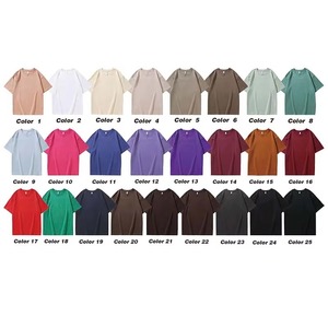 Camisetas de Algodón Lisas de Alta Calidad para Hombre, Manga Corta, Cuello Redondo, Corte Regular, Color Sólido, Ropa Casual, Top de Punto - Product Image 6