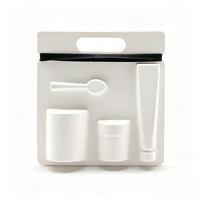 Vassoio in Carta Bianca Biodegradabile, Imballaggio per Prodotti Skincare, Rivestimento in Polpa Modellata, Materiale Ecologico, Riciclabile