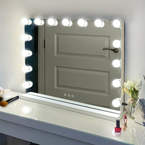 15 Lampen Smart Touch Square Shape Sensor 3 Farben Beleuchtung Dimmbarer Schalter Großer Waschtisch Make-up Tisch LED-Spiegel GMM2010 - Product Image 3