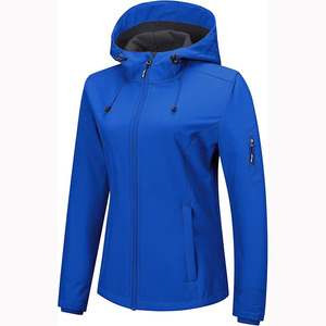 <strong>Women's</strong> Waterproof Warm Lightweight <strong>Softshell</strong> Jacket Windproof Hood Winter Insulated <strong>Coat</strong> for Outdoor with Custom Logo Options - Product Image 1