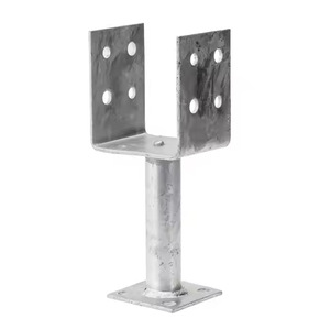 Metal Embedded Column Bracket Rectangle Wall Mounted Sturdy Industrial Hardware Connection Accessory 150MM - Product Image 4