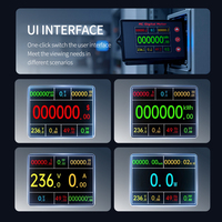 Compteur d'énergie multifonctionnel numérique Peacefair PZEM-030 8 en 1 AC 80-260V 500A avec écran LCD, wattmètre, ampèremètre, moniteur d'énergie KWh