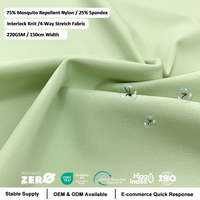 Tissu sportif de haute qualité, fonctionnel, anti-UV, anti-moustiques, respirant, extensible dans 4 directions, sensation de fraîcheur