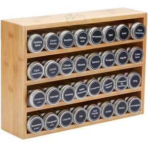 Moso Bamboo Kitchen <b>Spice</b> Rack Multi-Functional 4 Tier <b>Spice</b> Rack New Style <b>Spice</b> <b>Jar</b> Rack - Product Image 4
