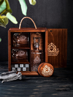 Personnalisable Antique Pin Bois Whisky Sobering Kit Jolis Pots Polis Antiquités avec Décor Classique Noël Cuisine Utilisation Cadeau