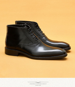 Chaussures haut de gamme avec empeigne en cuir véritable et semelle en caoutchouc antidérapante, idéales pour les affaires et les vacances - Product Image 1