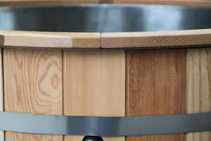 Bak Mandi Es Tradisional Kayu untuk 2 Orang, Desain Baru, Ramah Lingkungan, untuk Spa Luar Ruangan - Product Image 6