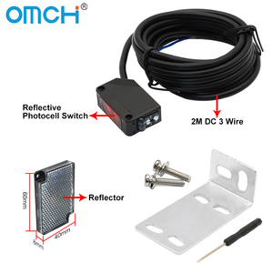 เซ็นเซอร์โฟโตอิเล็กทริกแบบอินดักทีฟ รุ่น OMCH <span class=keywords><strong>E3Z</strong></span> แบบสะท้อนแสงกระจาย ระยะตรวจจับ 5~20 ซม. 2ม.10ม. 3 สาย NPN PNP NO NC ระดับการป้องกัน IP67 - Product Image 5