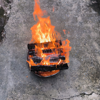 Bûches de bois de chauffage naturelles - Séchées au four et à l'air - Combustion propre - Origine Vietnam - Paquets propres et soignés - Usage résidentiel