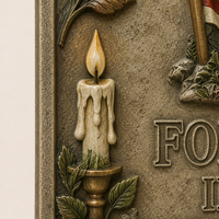 Plaque commémorative murale en résine avec motif d'aigle pour la commémoration intérieure et extérieure, cimetière, maison