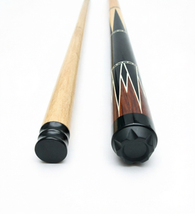 Taco de billar de madera negra, de 2 piezas, ligero, con punta de 11.5mm o 12.5mm, para billar de 8 y 9 bolas - Product Image 1