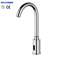 Robinet intelligent entièrement automatique à capteur infrarouge, en cuivre pur, moderne et minimaliste, pour eau froide/chaude, rotatif, pour usage domestique - Vente en gros