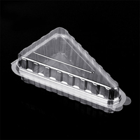 Boîte de transport triangulaire transparente en plastique de qualité alimentaire pour pâtisseries et fromages