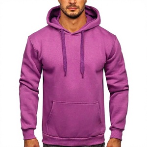 Sudadera con Capucha para Hombre, Corte Regular, Color Sólido, Informal, de Forro Polar con Bolsillo, Ropa de Invierno, 100% Algodón - Product Image 4