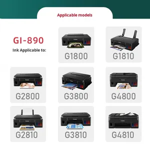 Pour imprimantes <span class=keywords><strong>GI</strong></span>-890 Original pour G3800 2800 1800 3810 2810 1810 4810 G3811 3812 2811 TS3380 3480 MG2580S Chine - Product Image 3
