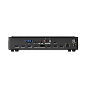 HVS0401U สวิตช์4 HMDI 1 DP OBS ใหม่5-CH ตัวสลับวิดีโอ Avmatrix สตรีมสดพร้อม HDMI Multiview