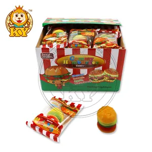 Hersteller Großhandel Burger Form köstliche Gelee Gummibärchen für Kinder
