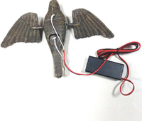 Leurre de Chasse Corbeau Électrique Réaliste Extérieur à Plumes, Moteur Simulé pour Chasse aux Oiseaux