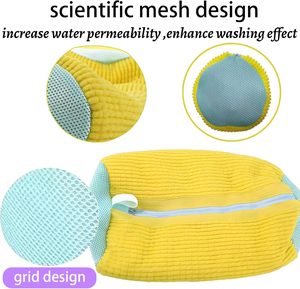 Anti-Deformation Waterproof Heavy Duty Detachable Single Travel Shoe Washing Bag for Washing Machine Large Capacity Bathroom - Product Image 5