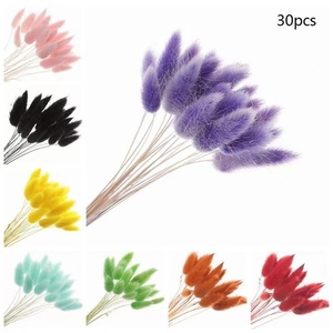 Flores secas de <span class=keywords><strong>HY</strong></span>-D9Material, ramos de hierba de cola de conejo, bolsa Opp, flores decorativas de Navidad y coronas de larga duración, 60 uds./<span class=keywords><strong>Bu</strong></span> - Product Image 5
